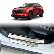 Mazda 馬自達 26 款 CX-5 內外置迎賓門檻條 不鏽鋼防護踏板 內外改裝配件
