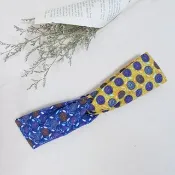 青檸葡萄派 磨毛款 交叉髮帶