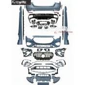 Kc汽車部品 賓士 W214 前保 後保 側裙 後下巴 全車 大包 總成 水箱罩 E53