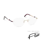 Flair Das Original 德國芙萊爾 鑲鑽優雅光學眼鏡(深紫) - FR9128-400