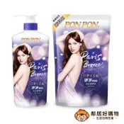 【PONPON澎澎】肌Q彈潤型香浴乳巴黎小香風(罐裝1500ml / 補充包700ml) 沐浴乳 身體清潔