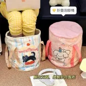 【品質保固】卡通家用可折疊泡腳桶翻蓋更保溫加高過小腿泡腳袋睡前洗腳足浴桶充氣游泳池 折疊游泳池 耐磨防曬 快速