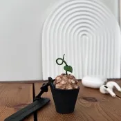 皮革製 南非龜甲龍吊飾