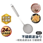 食品級不鏽鋼濾油勺【ARZ】【E061】火鍋濾油 撈油勺 泡沫撈勺 瀝油湯匙 漏油勺 火鍋網勺 濾油網 篩網勺 過濾勺