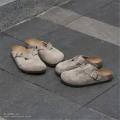 (店+)【BIRKENSTOCK 勃肯】Birkenstock SFB Boston 軟底 窄楦 正常楦 Taupe 0560771 0560773