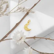 藏寶箱金飾 9999黃金純金 月亮星星墜子/項鍊/鎖骨鍊