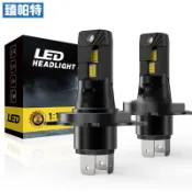🥇臺灣好貨📢免運📢 專供LED汽車燈直插式超亮前大燈H4內置風扇遠近一體前照燈65W 新品
