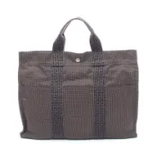 【DOKODEMO】【二手】愛馬仕 HERMES 托特包 Herline MM 灰色帆布 Herline 托特包 MM 灰色 男女通用 二手 B