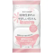 JJUSTGO家事購 日本 MAX 植物性沐浴石鹼皂-花香(80g x 2入)