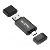 【Gigastone 立達國際】64GB USB-A Type-C雙介面隨身碟 UAC-4400GY (iPhone15以上適用/Android/筆電)