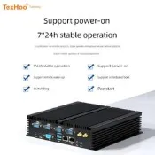 滿299發貨天虹I5-7200U雙網多串口工控機無風扇主機串口I7工業微型機J1900
