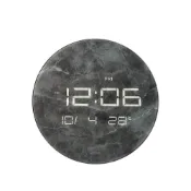(店+)【KINYO】★官方直營★LED大理石紋 玻璃電子鐘12.5吋-福利品3030