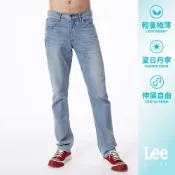 Lee 726 涼感 彈性中腰標準直筒牛仔褲 男 淺藍 LL20005444Y