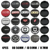 56mm Skoda斯柯達鋁圈蓋 沃森VOSSEN輪框中心蓋 ADV.1 INFORGED標誌輪轂蓋BBS OZ車輪盖