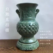 協貿國際日用品生活8館 青瓷復古韓式冰裂暗紋鏤空單層蘭花盆綠植家居擺件花瓶工廠直銷