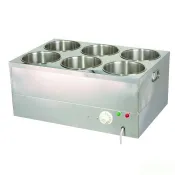 佶洋餐具【6格溫控菜桶  附內鍋】保溫圓菜桶小菜桶魯菜桶醬料桶濃湯鍋保溫湯鍋醬料鍋