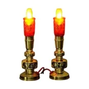 優品 電子蠟燭燈 長明供佛燈 神明燈 神桌燈 銅製蠟燭燈 招財進寶燈 佛堂燈具 家用電燭臺 4寸