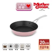 鼎王鍋具生活館 【美國MotherGoose 鵝媽媽】FanyPan 粉品IH導磁不沾平底鍋20cm