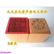 九天應元雷聲普化天尊印 道教印章 單面印 道家桃木印章 道士用品