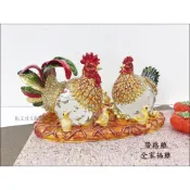 (店+)入宅雞 入厝雞 公雞母雞 水晶 全家福雞 起雞 帶路雞 合金 手工彩繪 鑲鑽 金蛋 小雞  佈置 起家 送禮 禮品 入厝