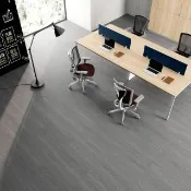 【特力屋】 防水卡扣地板6x36吋 暗灰橡木0.5坪DIY地板/塑膠地板/卡扣地板/防水地板/免釘免上膠