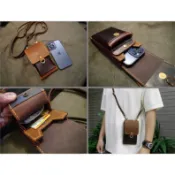 KH手工皮革工作室 iPhone18 17 ProMax 三星 S26 Ultra 手機皮套 側背包 肩背款多功能手機包