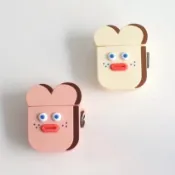 【Romane】Airpods 矽膠 保護套(Toast/Duck)│Brunch brother 早午餐兄弟