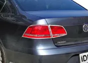 ~圓夢工廠~ VW 福斯 Passat B7 2011~2015 超質感改裝鍍鉻銀車燈框 後燈框 尾燈框