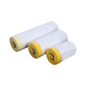 (店+)養生膠帶 一次性 防塵膜 遮蔽膜 裝修紙 遮蔽膠帶 防塵罩 防塵套 透明 油漆 保護膜 DE280
