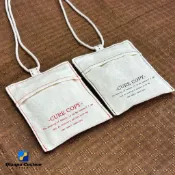 ♮♮客製化 首飾袋 定製logo 複古棉麻布袋 香包香囊袋 耳機空袋 防塵禮品首飾包裝袋 千普訂製