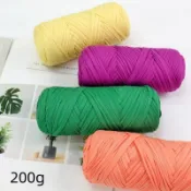 🌈「精選毛線」超粗大團布條線毛線團DIY手工編織包包粗毛線地墊毯子材料
