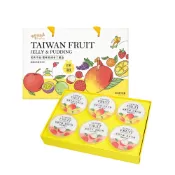 【吃果籽】果真幸福 果凍布丁6入禮盒 (芒果+荔枝)