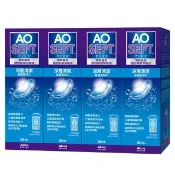 【Alcon 愛爾康】AO耶歐雙氧隱型眼鏡保養液360ml x4瓶組(保養液.隱形眼鏡藥水)