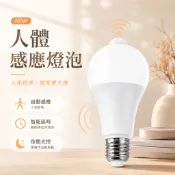 12W人體感應燈泡【呆森選物】白光 人來即亮 LED感應燈泡 紅外線人體感應 燈泡 E27燈座 感應式燈泡 自動感應