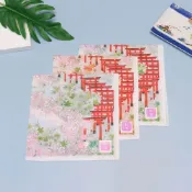 (店+)京都手帕 -友禪刺繡系列-伏見稻荷