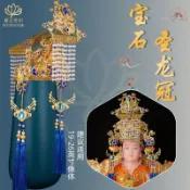 神明帽 鳳帽 鳳冠 媽祖王母娘娘鳳冠頭冠神帽手工皇冠觀音菩薩佛像帽 傳統工藝 宗教祭祀 神尊帽飾