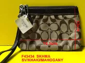 COACH F43434 SKHMA 經典 CLOGO 皮革抓皺 手拿包