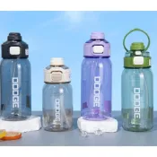 (店+)DODGE道奇鮮活雙飲運動水壺 600ml/780ml TRITAN耐溫隱藏手提吸管水壺按鍵彈蓋防漏手提水壺 彩色水壺