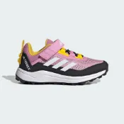 (店+)【adidas 愛迪達】ADIDAS 童鞋 TERREX X LEGO AGRAVIC FLOW 粉紅黃 黏帶 運動鞋 IE4972