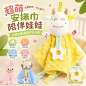 台灣出貨🚛 安撫娃娃 安撫巾 嬰兒安撫玩偶 咬咬安撫巾 嬰兒安撫巾 彩色安撫巾 啃咬娃娃 牙膠玩具巾