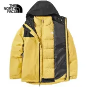 川山岳海 [ THE NORTH FACE ] 女 GORE-TEX 羽絨兩件式防水外套 黃 特價 / NF0A46I7LE6