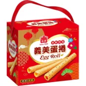 義美蛋捲禮盒-吉利款（原味+芝麻）360g(2027/01/12)