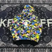 xsPC A bathing ape Bape 糖果迷彩大學猿人帽tee 黑 白 S-2XL 特價