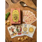 The Pasta Tarot 義大利麵塔羅牌｜復古紅白格子 美食吃貨必備 英文原版 趣味占卜卡 偉特 塔羅 偉特牌