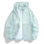 (店+)防曬外套男女適穿冰絲涼感防曬衣UPF50+抗uv防紫外線夏天釣魚遮陽防水透氣防風薄外套男款大尺碼灰色立領軟殼飛行外套運動外套休閒涼感防曬外套