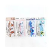 (店+)【Disney 迪士尼】迪士尼 米奇 米妮 史迪奇 奇奇蒂蒂 怪獸電力公司 大眼仔 毛怪 潛水布不鏽鋼餐具組 筷子 湯匙 餐具
