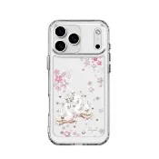【apbs】iPhone 18/17/16/15/14/13/12系列 防震雙料水晶彩鑽手機殼(天鵝湖)