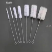 【臺灣熱銷】耐高溫尼龍絲管道清潔刷軟毛長柄內孔試管清潔玻璃瓶清潔刷食品級《優選》【WJ】