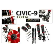 JY MOTOR 車身套件~HONDA CIVIC 9代 K14 台灣柏釧 BC 避震器 V1 30段 阻尼 高低可調