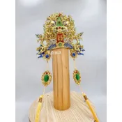 〔歡喜佛具〕漂亮大獅頭✨️太子盔紙帽 太子帽｜中壇元帥 太子 三太子｜神帽 神明用品 佛具
